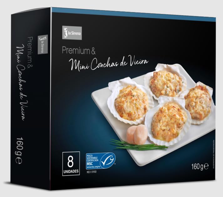 MINI CONCHAS DE VIEIRA PREMIUM C.160G 8U