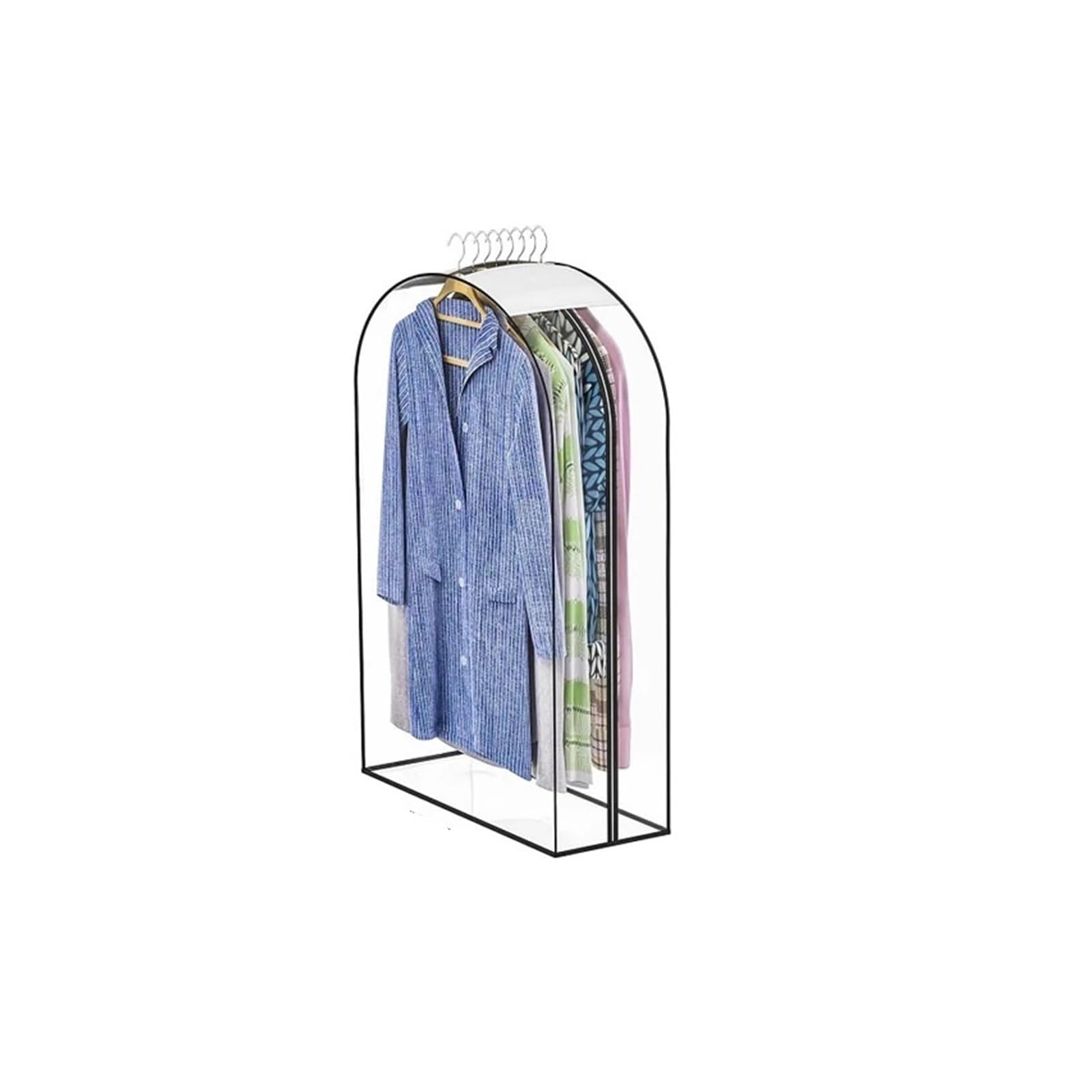 clothes dust bag Clothing Dust Cover Transparent Dress Clothes Garment Hanging Organizer Waterproof Dustproof Wardrobe Storage for home(60X25X125CM,3PCS)
