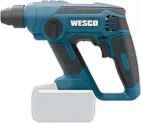 Martelete Perfurador Wesco WS2990.9 18V SDS-Plus com 3 Funções, LED e Parada Rápida – Sem Bateria e Carregador
