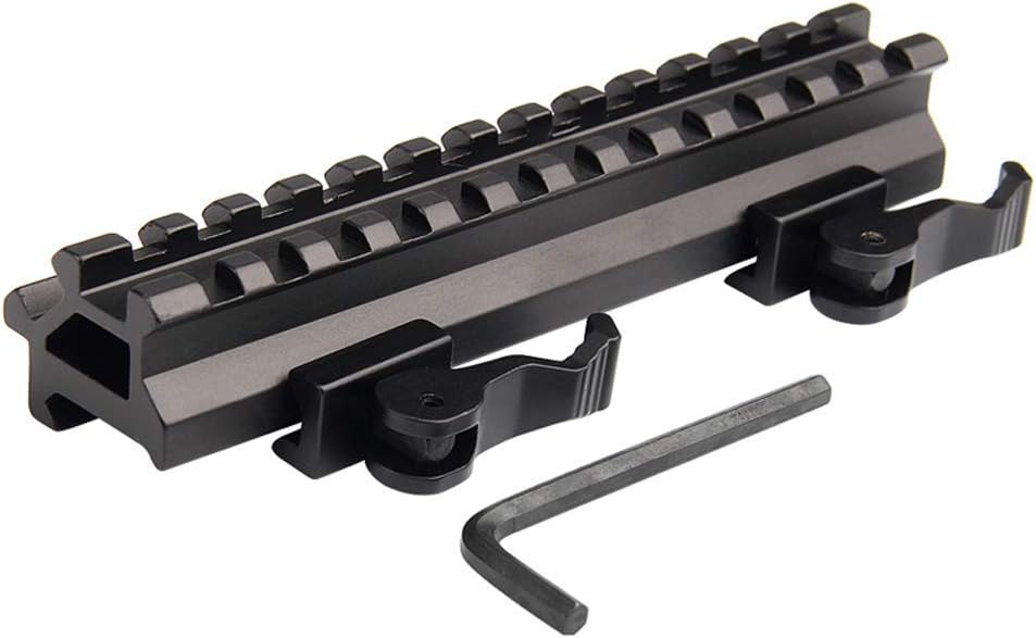 Picatinny Riser Mount 13-Slot 45 Degree Mount Base Quick Release 20mm 90 Degree Weaver Picatinny Rail Mount
