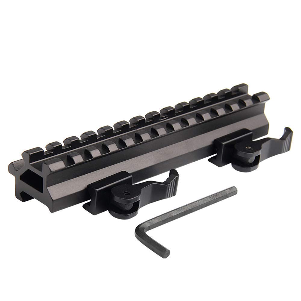 Picatinny Riser Mount 13-Slot 45 Degree Mount Base Quick Release 20mm 90 Degree Weaver Picatinny Rail Mount