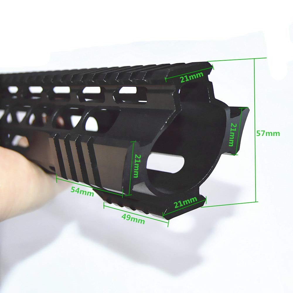 Buy HWZ 7" 10" 12" 15" inch for Mlok Compatible Handguard Free Float Super Slim ar 15 Handguard
