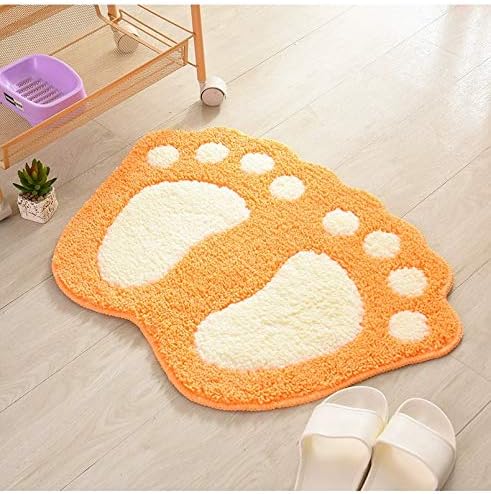 Xilei Absorbent Bath mats Bath Rugs 18.9 x 26.4 Inches for Tub, Shower, and Bath Room (Orange)