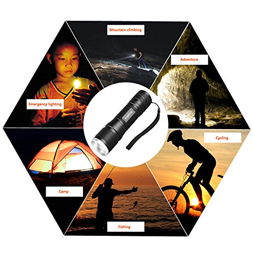 Torcia LED ICEFIRE X70 CREE XML T6 Tasca tattica a...