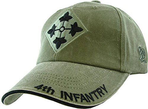 Gorra Cuarta División de Infantería verde que evita el calor en la cabeza