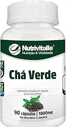 Chá Verde Capsula 1000mg 90 Cápsulas Nutrivitalle