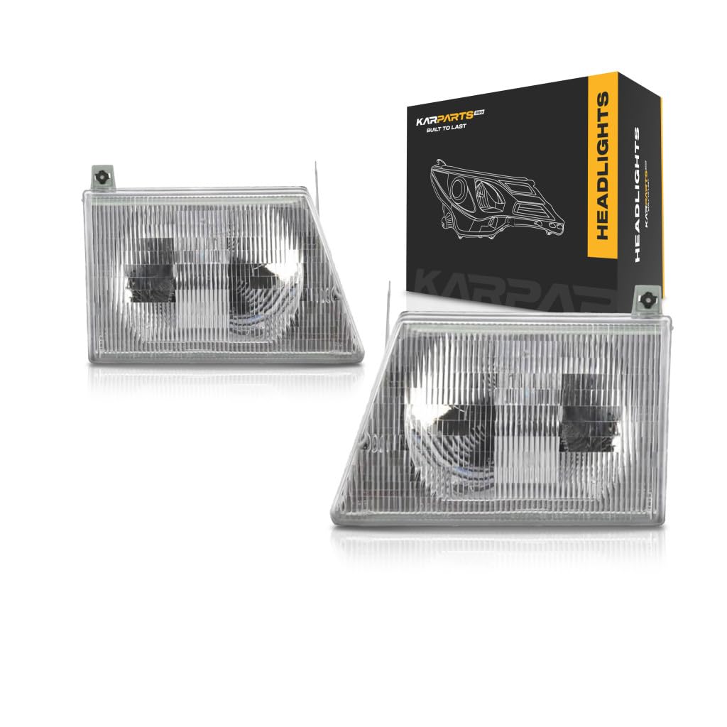 For Ford E-450 Super Duty Headlight 2003 2004 2005 2006 2007 Pair Driver and Passenger Side DOT Certified FO2502153 + FO2503153