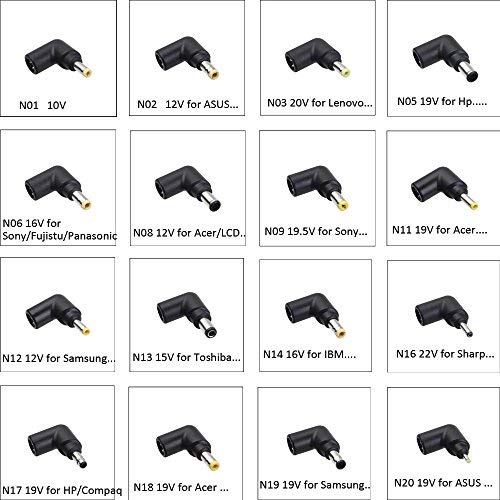 Buy Universal Full List DC Power Tips 3 PIN Plugs for 90W Laptop Ac