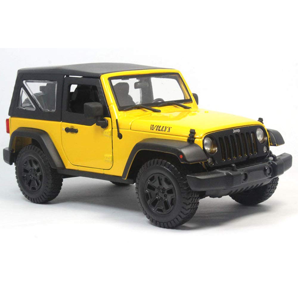 HPDOX Car Model 1:18 - Simulation Car Model - Alloy Car Model - Die Casting Model Car, Mini Car, Static Model Collection, Gift,Yellow