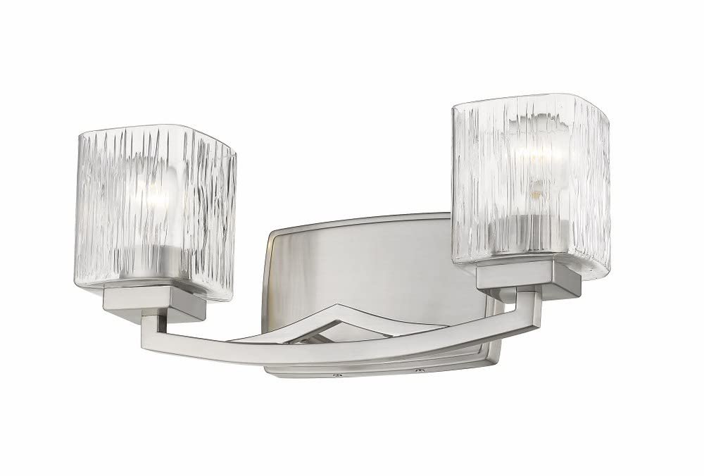Z-Lite 1929-2V-BN 2 Light Vanity, Brushed Nickel - Amazon.com