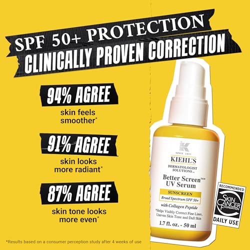 Image of Kiehl's - Better Screen UV Serum SPF 50+ Facial Sunscreen, Collagen Peptide