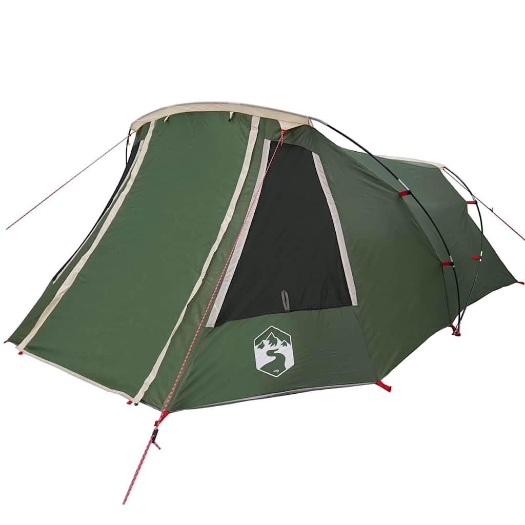 Tente tunnel pour personnes, polyester 185T avec revêtement PU, imperméable et coupe-vent, protection UV, respirante, légère, camping, randonnée, extérieur, festival, voyage, pluie, vert et