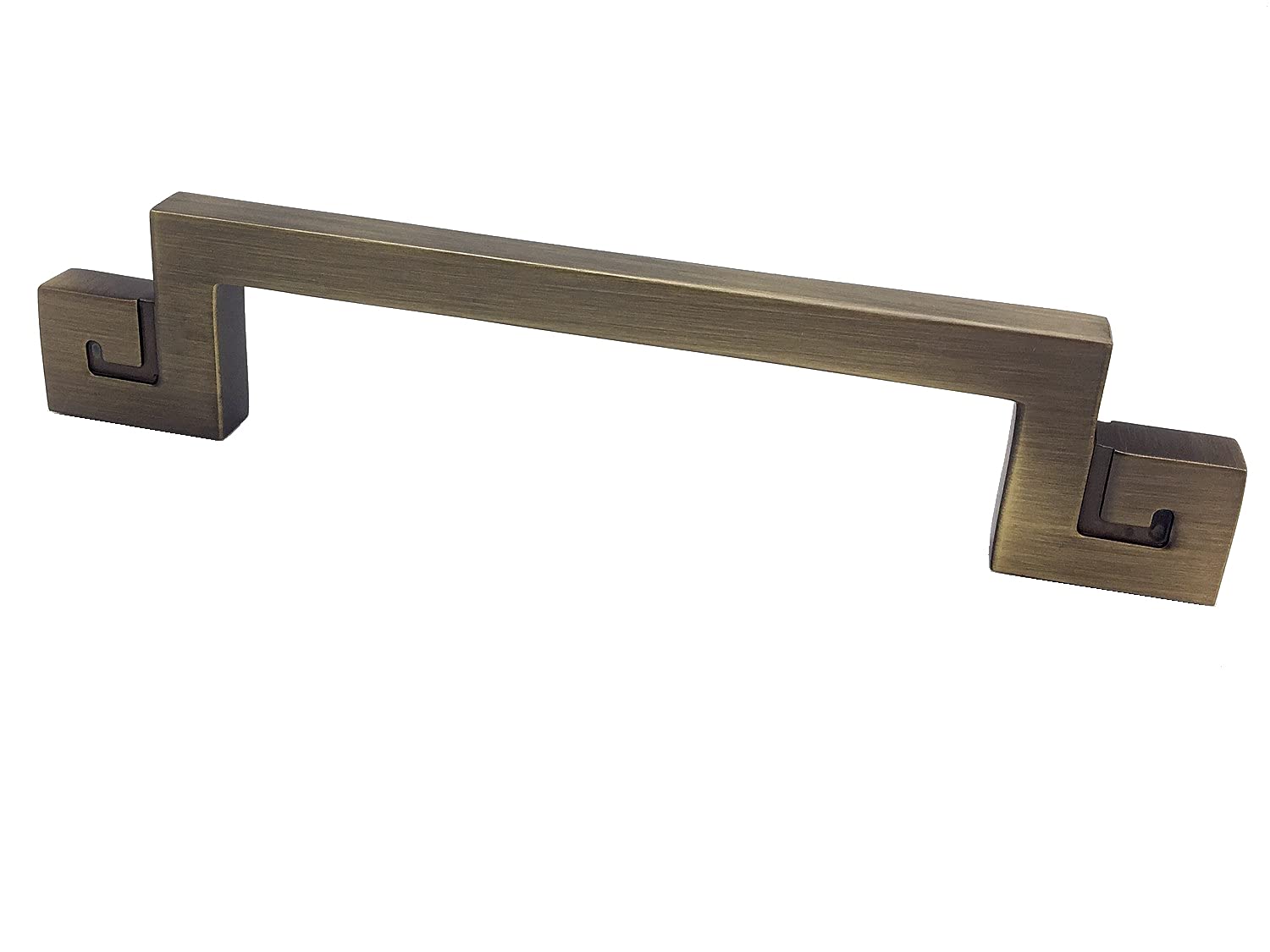 Poignée de meuble bronze brossé style vintage 64mm pour tiroir de commode