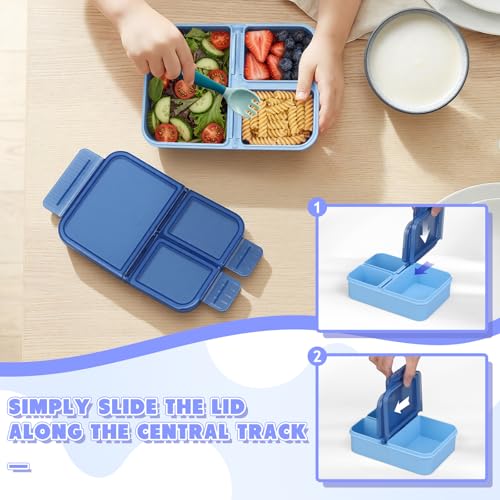 Image of WyfKyd 2PACK Snack Box Container Set for Kids Adults Food Bento Lunch Box