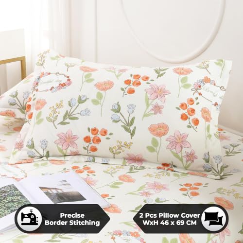 Image of Dew Cotton Bedsheet for Double Bed 160 TC 250 x 225 CM, Beige