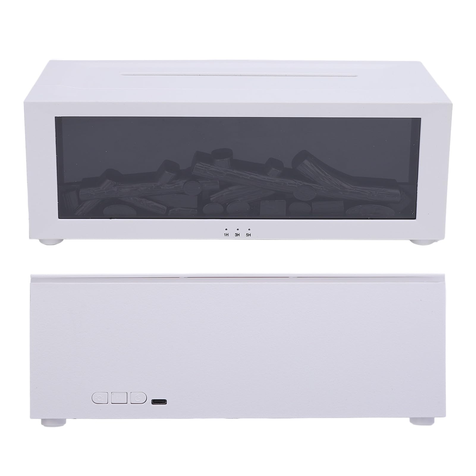 Flammen Diffusor für ätherische Öle, Kamin, Bunter Flammen Diffusor, Kamin Luftbefeuchter mit Fernbedienung, Aromatherapie Diffusor mit Timing Funktion, für Zuhause, Zimmer, Büro