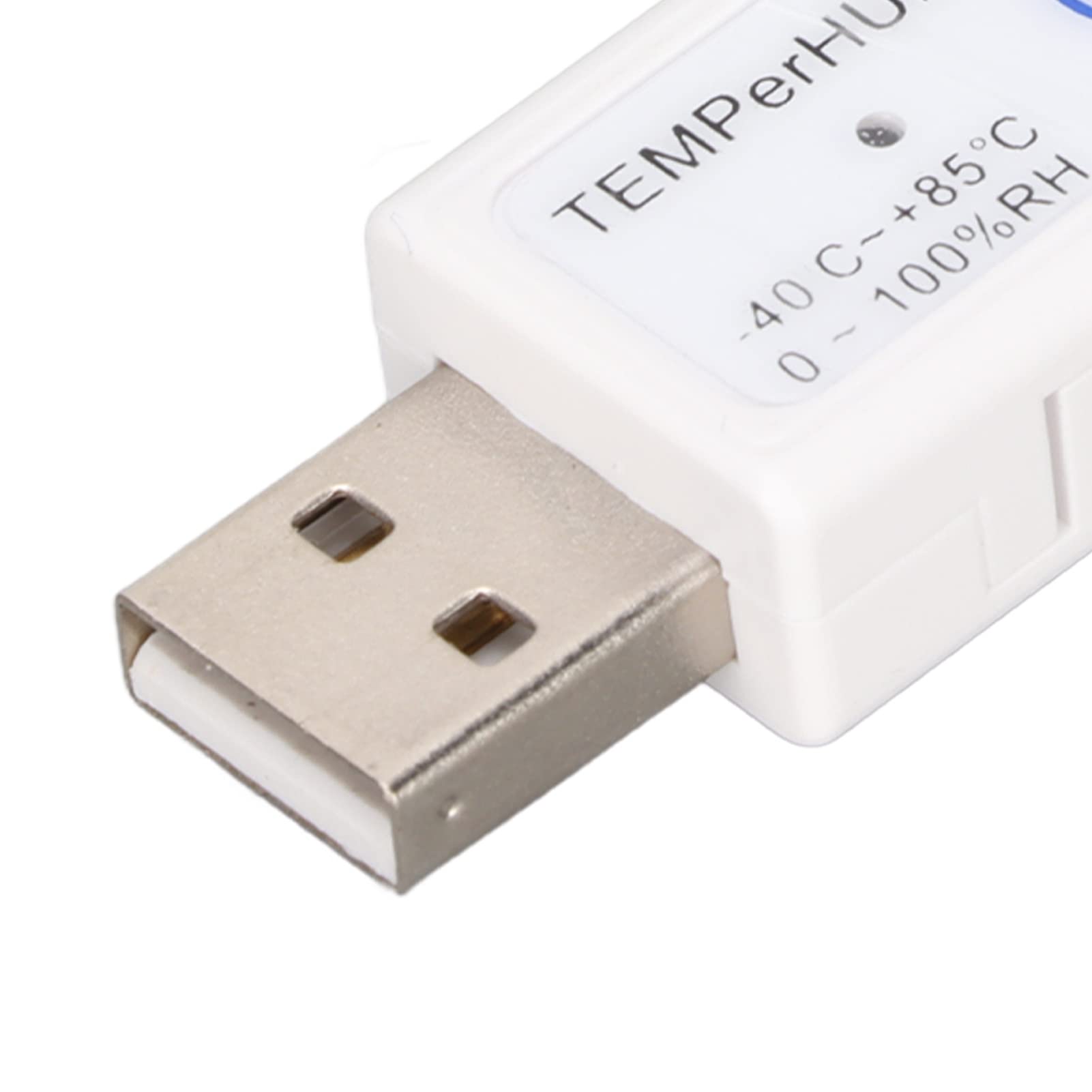Jectse Termohigrómetro para Computadora USB, Registrador de Datos Multifunción de Temperatura y Humedad con Alarma, para Monitoreo Ambiental en Interiores y Exteriores