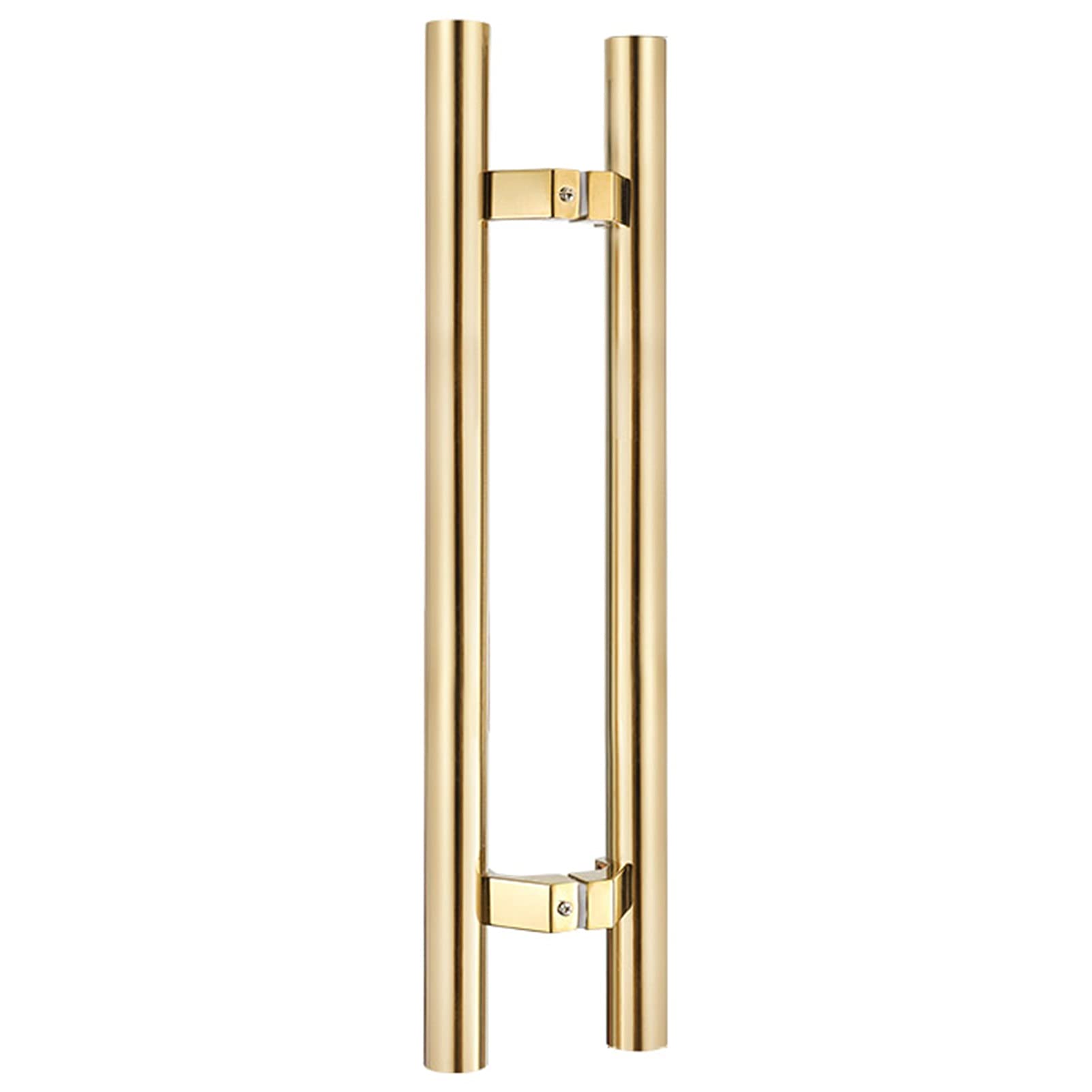 Wdsopk Gold Stainless Steel Barn Door Pull Handle Set, 47" Industrial Sliding Door Hardware, Finish For Gates, Garages, Sheds - Durable Push & Pull Handles