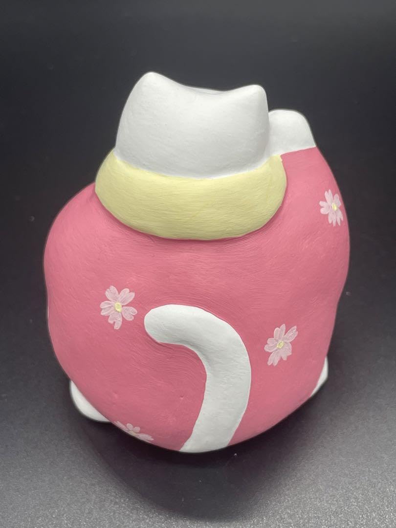 Amazon.co.jp: 工房 輪葉葉 招き猫 おばあさん猫 桜バージョン 窯出し