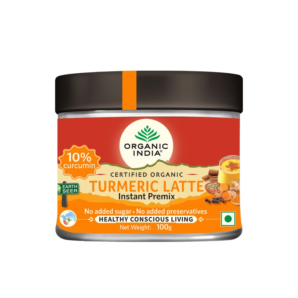 ORGANIC INDIA Turmeric Latte 100 gm (Instant Premix) (B0C6YBHC73) Amazon Price History, Amazon Price Tracker