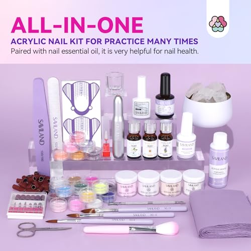 Kit de Uñas Acrílicas SAVILAND con Luz UV miniatura 2