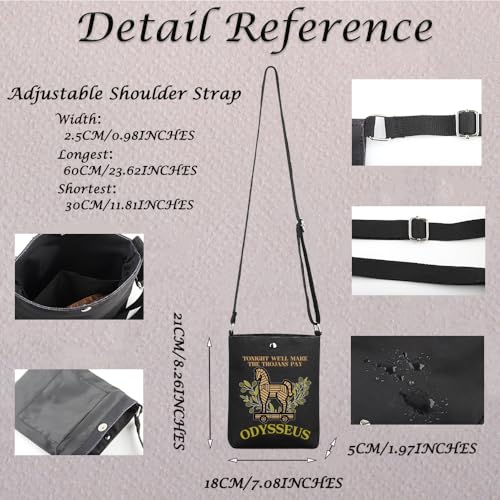 Odysseas Troy Inspired Gift Odysseas Lover Gift Musical Ancient Greece Crossbody Bag Greek Mythology Gift2