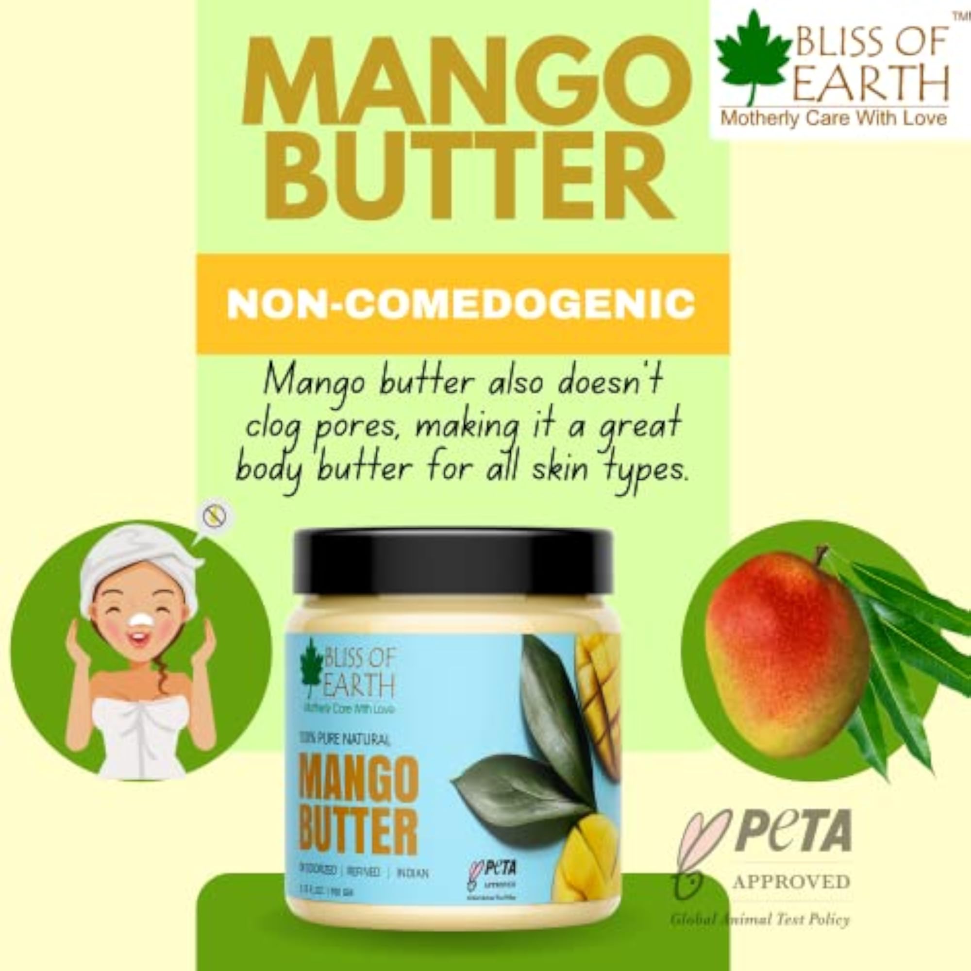 Deodorised Indian Mango Butter, 100g