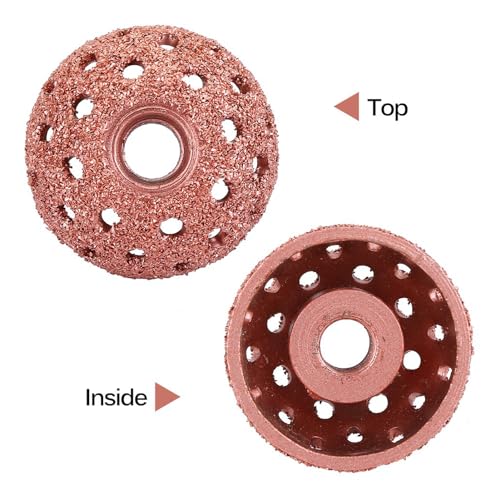 Image of 1Pcs Tire Buffer Wheel, 38-40mm Tire Grinding Head, Tungsten Tire Buffing Wheel 1.5IN, 70 Coarse Grit Buffing Wheel with 0.35IN Linking Rod Tire Patch Kit Repair Tool