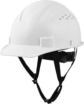 Safety Hard Hat Cap Style, ANSI Z89.1 | Construction Helmet with Ratchet Suspension and Cotton Brow Pad for Construction, Roadwork & Industrial Sites