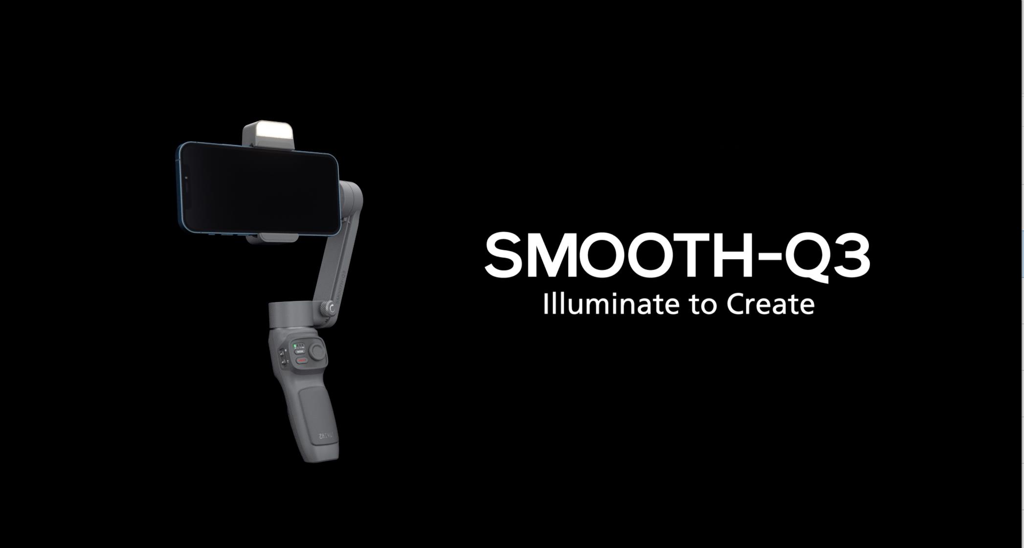 Zhiyun Smooth Q3 Combo, 3-Axis Phone Gimbal with Fill Light and