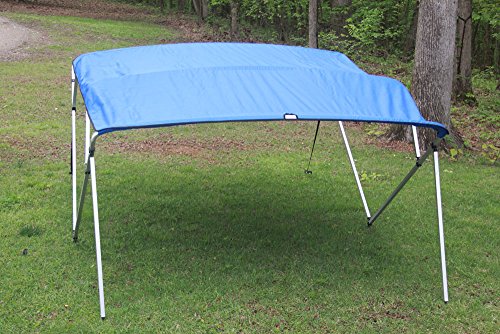 Royal Blue Square Tube Frame Vortex 4 Bow Pontoon/Deck Boat Bimini Top 12' Long, 91-96" Wide 1 To 4 Business Day Delivery #TOP5