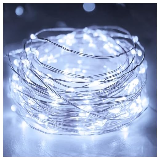litogo Battery Fairy Lights Indoor with Timer, 3M 30LED String Lights Battery Operated, Waterproof Copper Wire Christmas Lights for Outdoor Bedroom Party Wedding Decorations, Cool White
