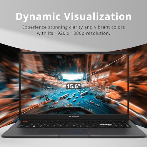 Image of ASUS VivoBook S 15 Slim 15.6 inch FHD Laptop, AMD Ryzen 7 5800H, 8GB RAM, 512GB SSD, AMD Radeon Graphics, Fingerprint Reader, Backlit Keyboard, Webcam, Windows 11 Home, Indie Black, 32GB Hotface USB Card