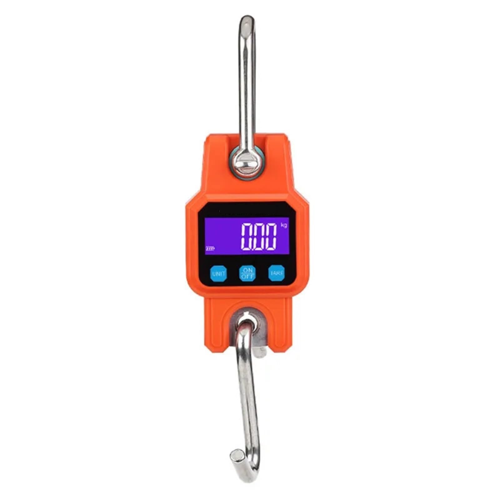 Digital Crane Scale, 300kg/50g Crane Scale Rechargeable Digital Hanging Hook Scales Electronic Weight Stainless Steel Heavy Duty Weight(Oranje)