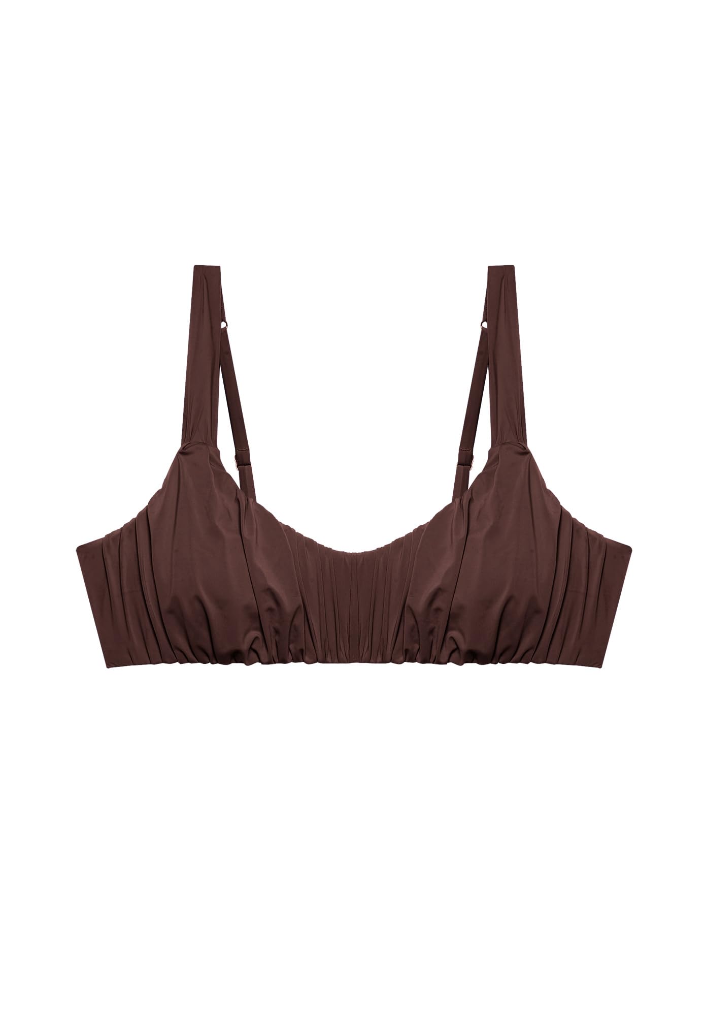 YAMAMAY - Bikini Parte Alta, Modello Bralette Senza Ferretto, Imbottitura Removibile, Donna, Iconic, Denim, monocromo