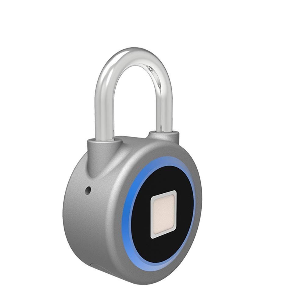 Lucchetto per impronte digitali Smart Touch Lock Metallo impermeabile Antifurto Int Keyless per armadietto palestra, serratura armadietto scuola, zaino, valigia, bagaglio da viaggio