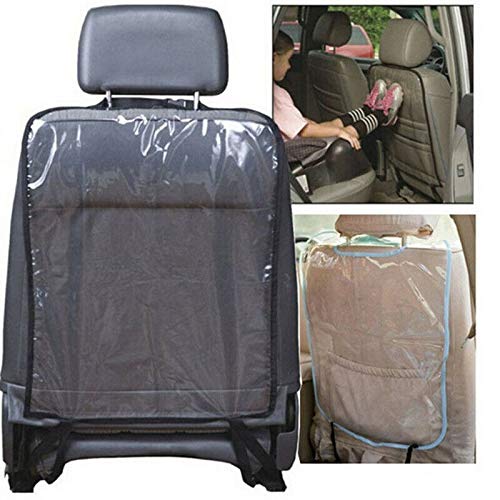 Image of Car Auto Care Seat Back or Cover for Children Kick Mat Mud Clean UK Universal Car Seat Back or 57 x 42cm Kick Child Children Mat PVC Cover