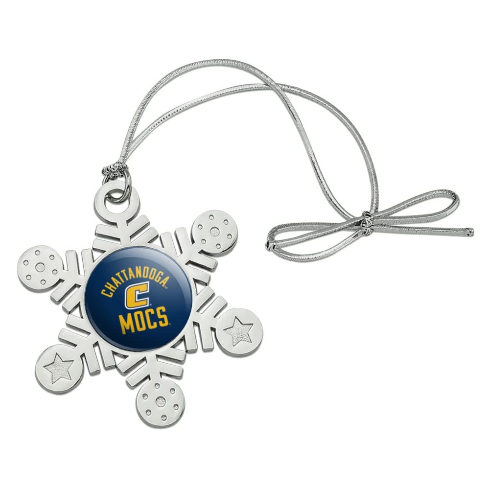 GRAPHICS & MORE University of Tennessee at Chattanooga Mocs Metal Snowflake Christmas Tree Holiday Ornament