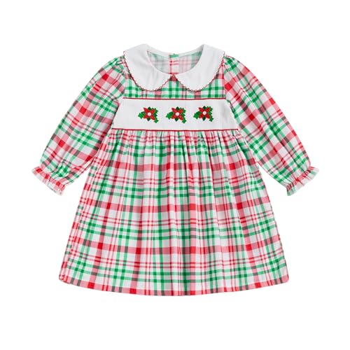 Mieeyali Toddler Baby Girl Christmas Outfit Poinsettia Girls