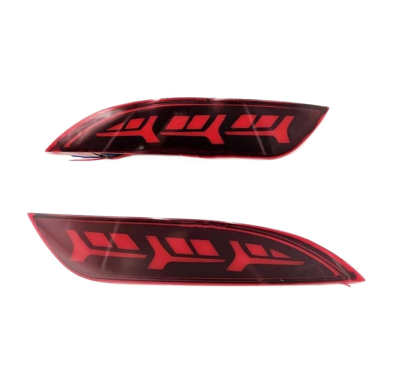 Luces traseras de coche para Ford Focus Hatchback 2015-2018 reflector de parachoques 4