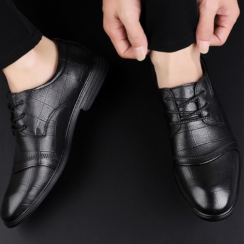 Men's Dress Sneakers Lightweight Formal Leather Shoes Fashion Dress Business Casual Derby Shoe for Men3