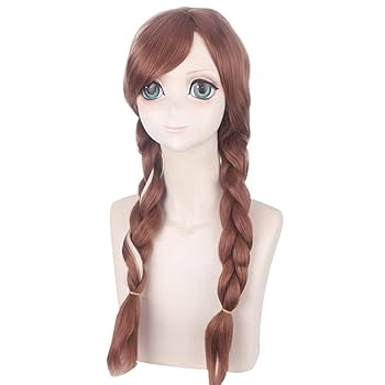 ◎そもか◎ 雪山アナ　ウィッグ アナと雪の女王 アナ 雪山アナ 三つ編み コスプレ ウィッグ D