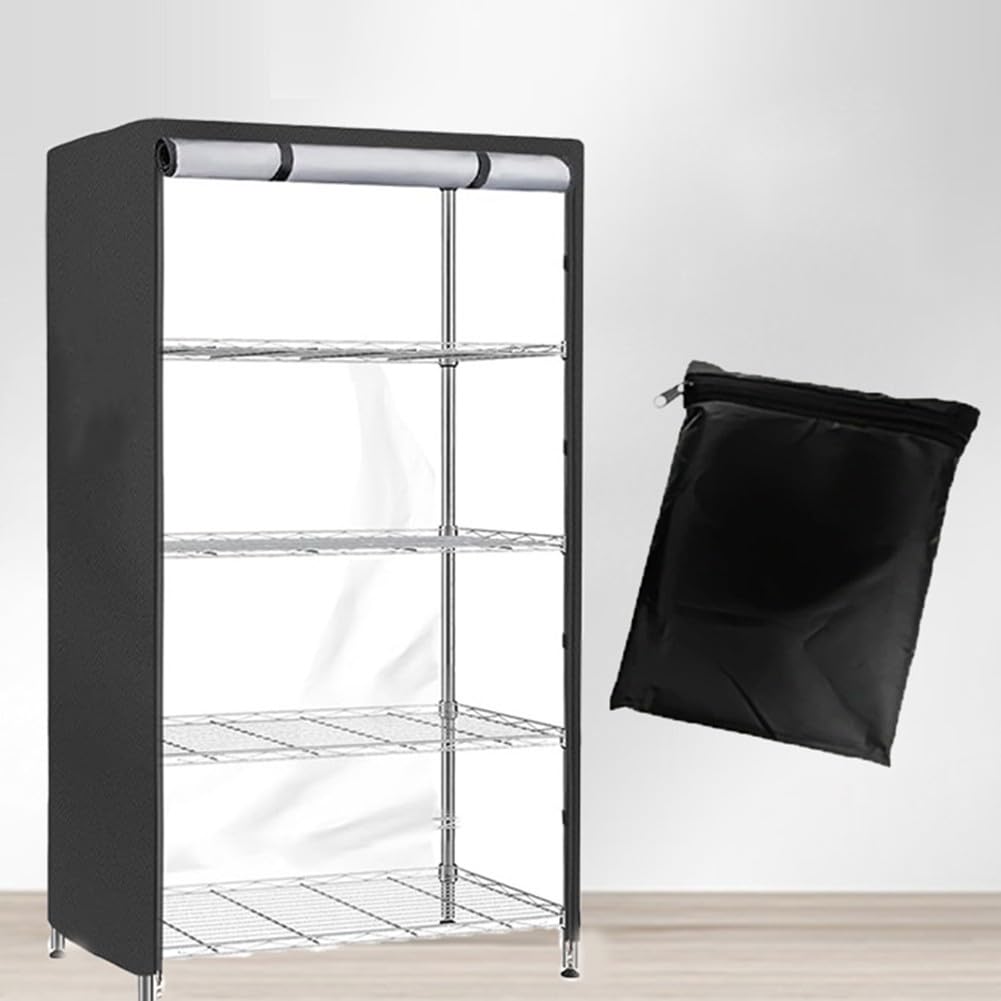 Housse de protection pour étagères, housse de protection avec fermeture éclair pour intérieur et extérieur – Couvercle de rangement étanche – 91,4 x 45,7 x 183 cm (L x l x H) – pour étagères