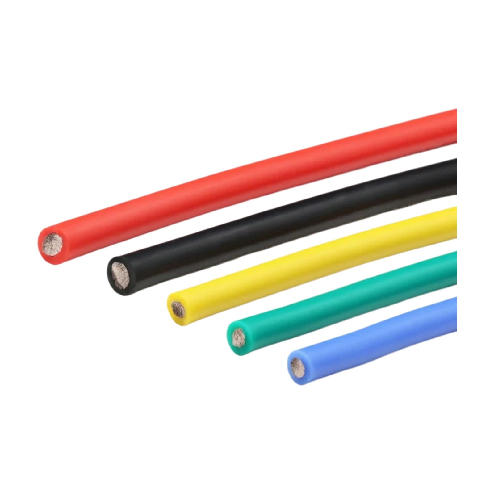 1/3 metrów Kable silikonowe 15 14 13 12 11 10 9 8 7 6 4 2AWG izolacyjne (zielone; 1M; 11AWG)