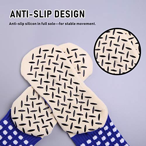 Meias Atléticas Masculinas, Andoer Meias atléticas masculinas antiderrapantes de silicone que absorv