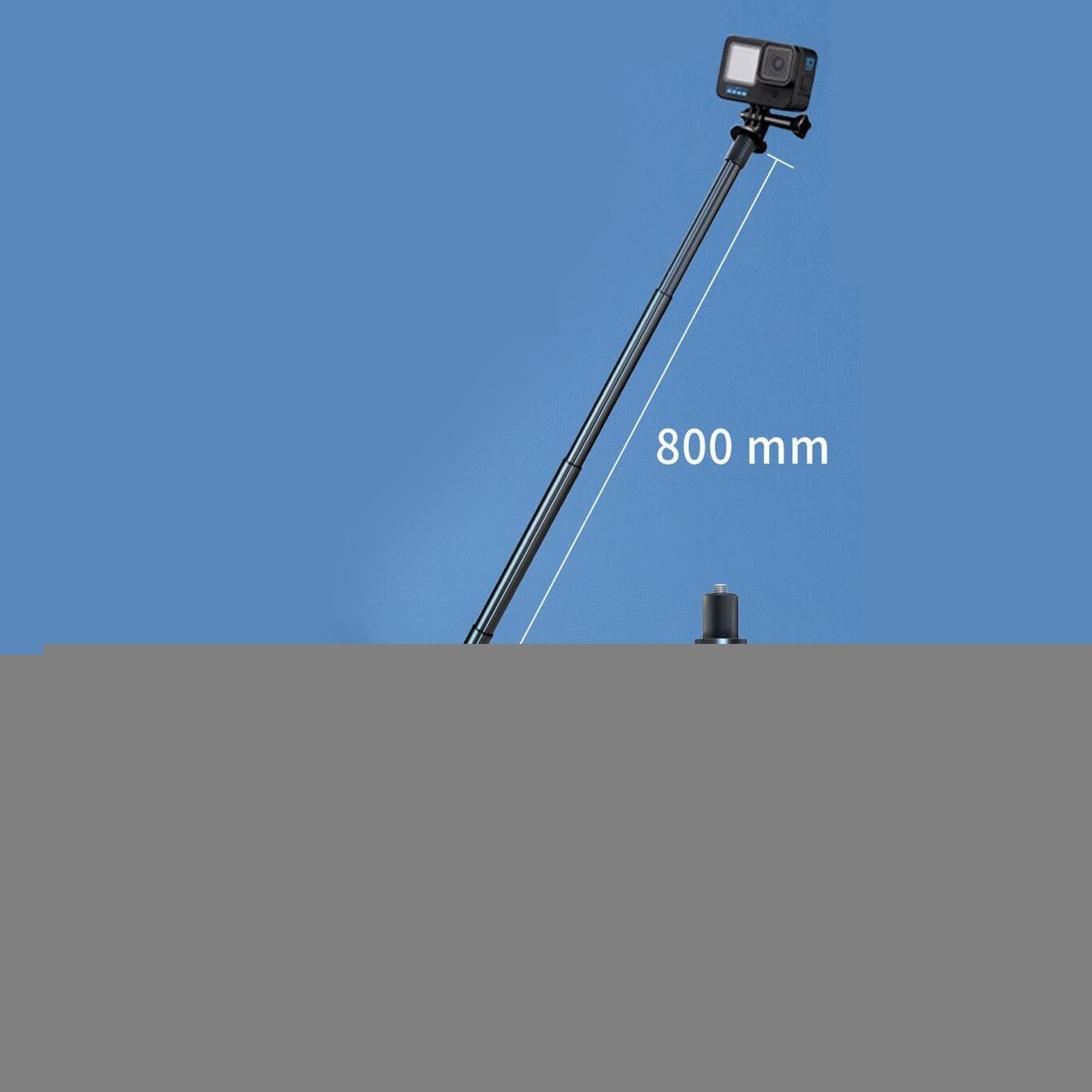Selfie Stick da Golf Supporto Analizzatore Lega Ausilio Allenamento | Monopiede Magnetico Da Golf Per Registrazione Swing Golfistico Allenamento Viaggio Outdoor Campo per Vlo