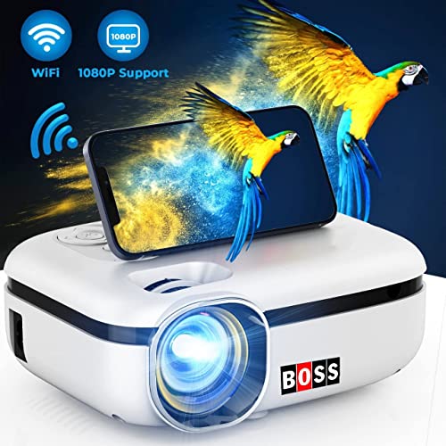 BOSS S44 Home Projector 1920 x 1080 Full HD | Contrast Ratio 4000:1 | Lumens 4000 | 3D : Yes ( Red and Blue Anaglyph ) | Home Theatre Video Projector for Home/Office BOSS S44 Home Projector 1920 x 1080 Full HD | Contrast Ratio 4000:1 | Lumens 4000 | 3D : Yes ( Red and Blue Anaglyph ) | Home Theatre Video Projector for Home/Office