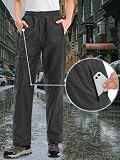 Yenwits Regenhose Damen Wasserdicht Atmungsaktiv Leicht Fahrrad Überziehhose Winddicht Wanderhose Outdoor Trekkinghose Arbeitshose(2090,Schwarz,M)
