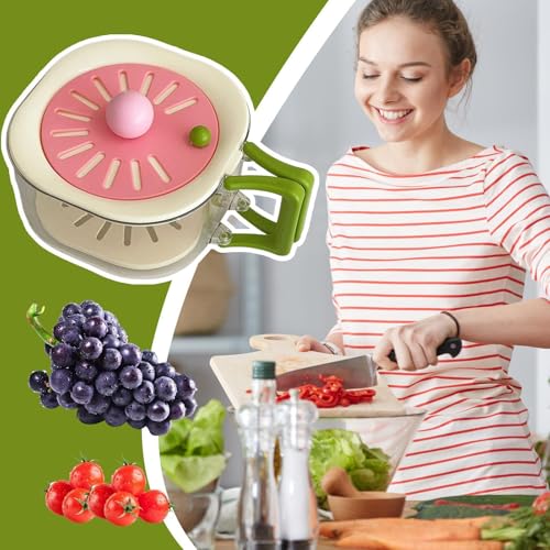 Escurridor de verduras con asa plegable que optimiza el espacio de tu nevera 4