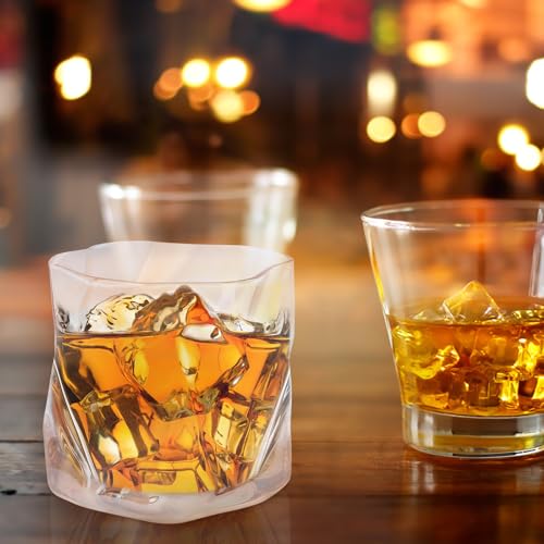 Cristalería para whisky de vidrio resistente sin plomo y liso 7